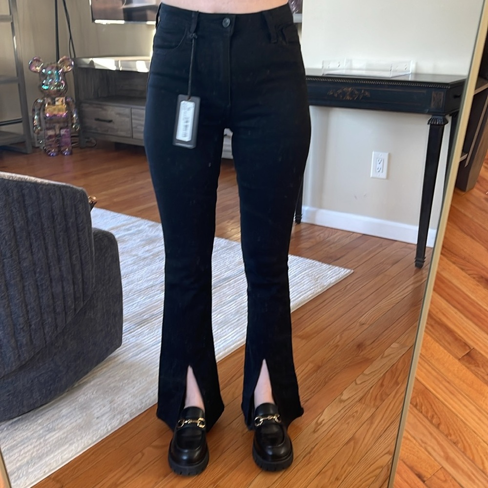 Just Black Women's Flare Jeans - Black